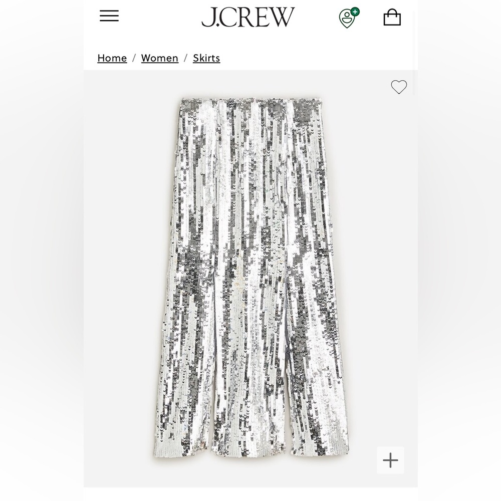 J Crew Sequin Skirt